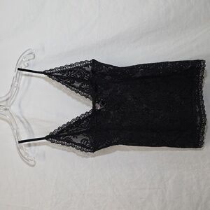Victoria's Secret Black Lace Intimates Babydoll Size M